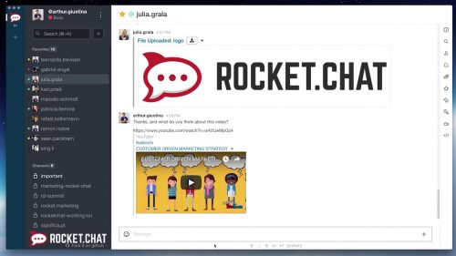 rocketchat app login